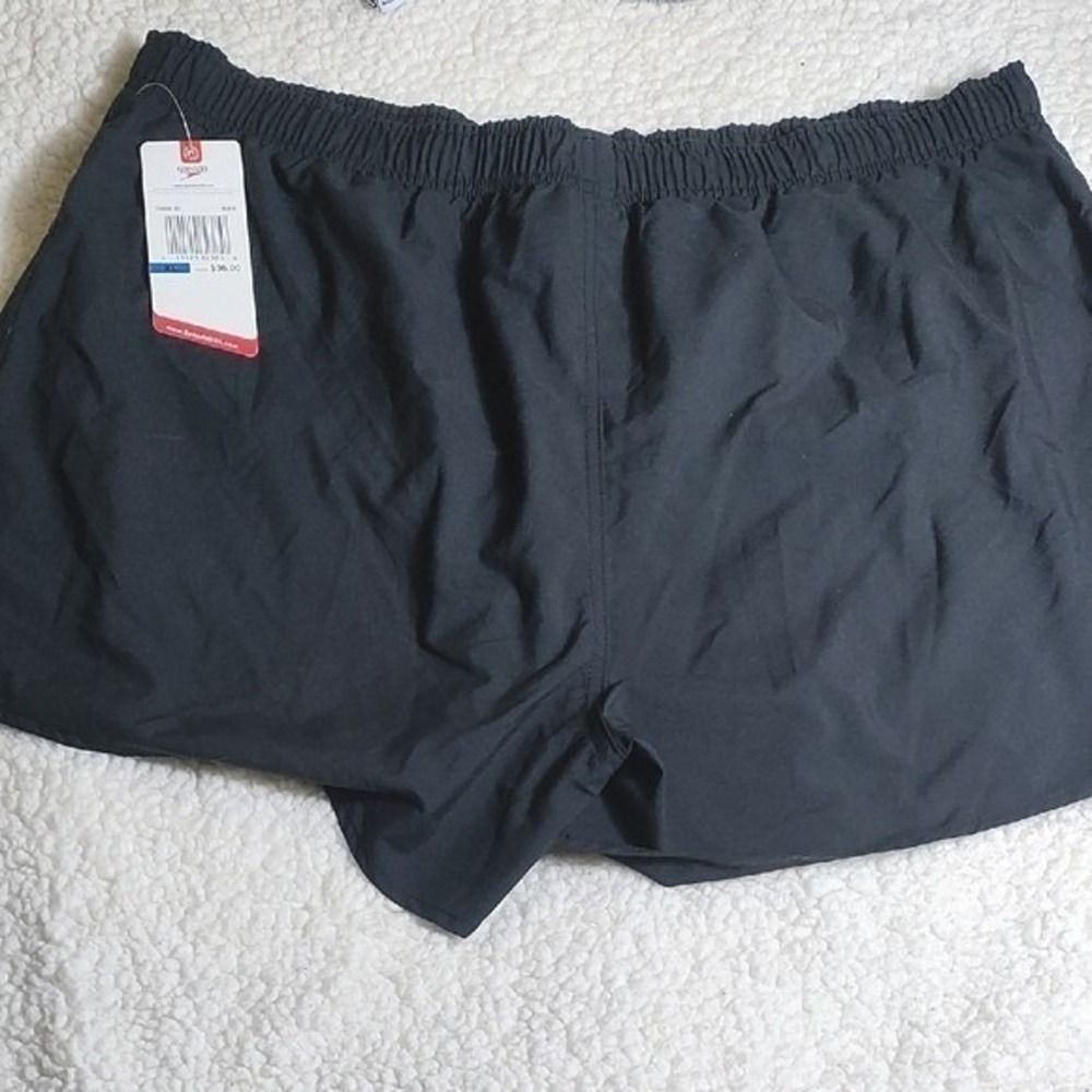 Speedo Black Athletic Shorts Size XL New